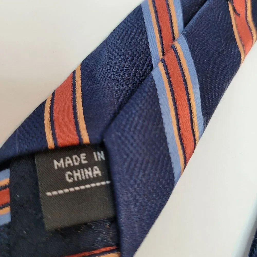 Jones New York, Red/Blue Stripe, Silk Tie‎